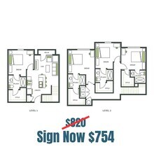 4BR/4BA - D2 Private floor plan